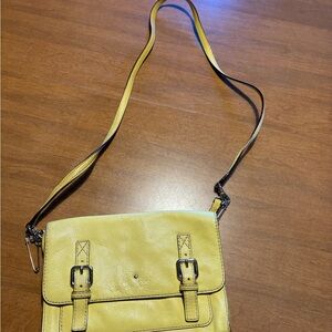 Kate Spade Yellow Leather Crossbody Bag